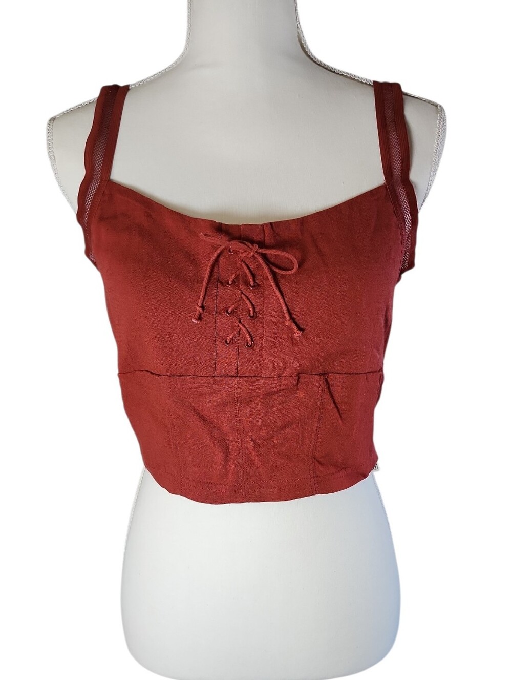 Free People Shes Fancy Brami In Redstone Nwt Size Large